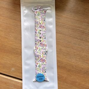 💚3/$20 Paisley Print Fancy Bands Silicone Watch Band for Apple Watch.  NIP